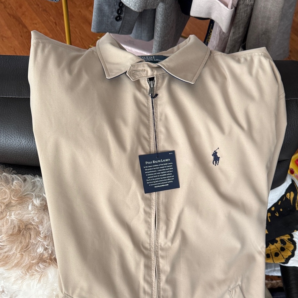 Polo Ralph Lauren Tan Bi-Swing Windbreaker - Picture 2 of 13